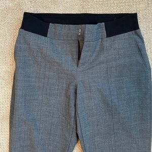 Athleta Heather Gray Ribbed Waist Leggings